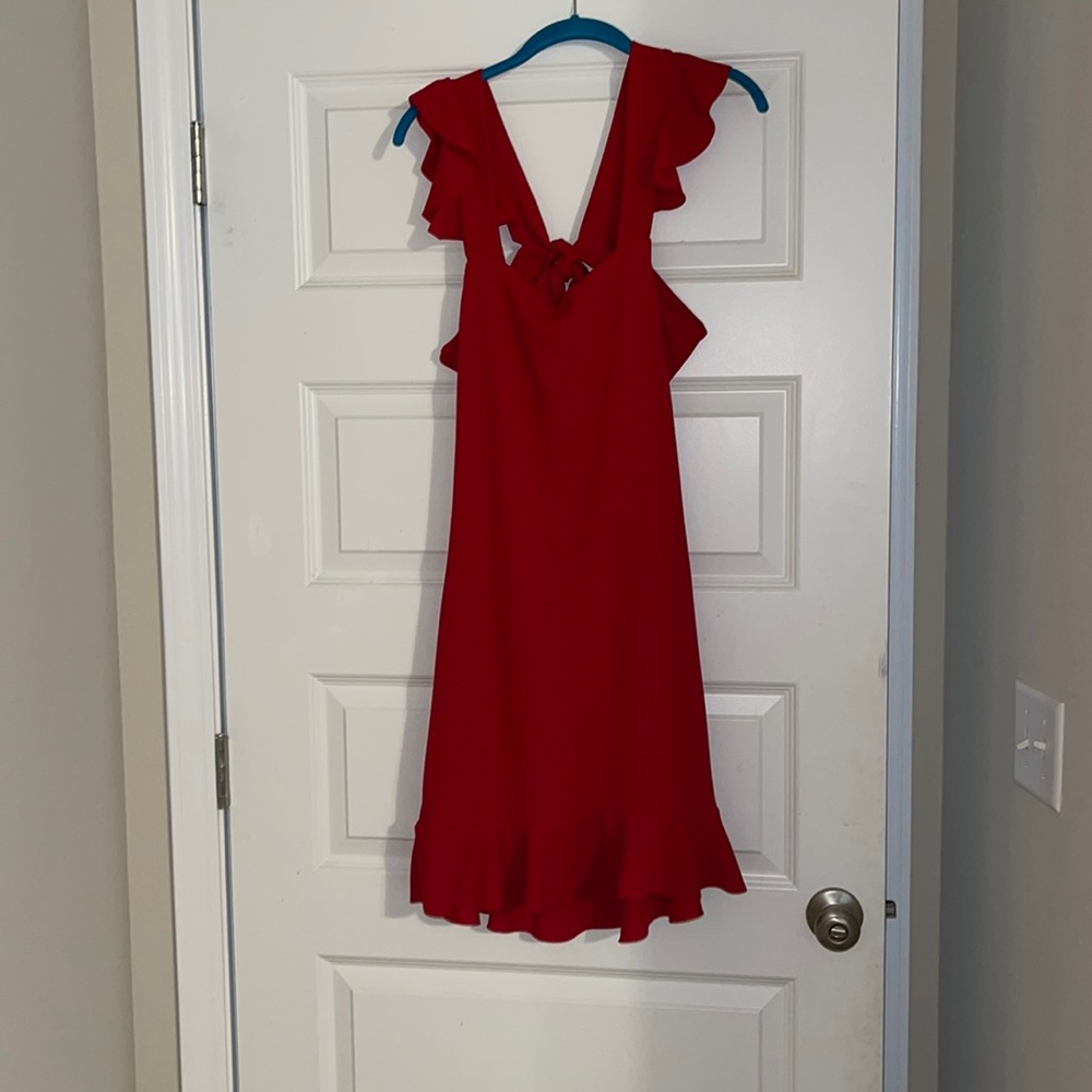 NWT! Red dress with open back